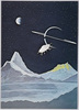 和田誠画「α星落雁」/Descending Alpha Star by Wada Makoto image