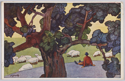 羊飼いの小休止 / Shepherd Taking a Short Break image