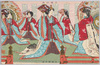大礼記念 五節舞之図 逓信省発行/Commemoration of the Enthronement Ceremony: Picture of the Gosechi no Mai Court Dance, Issued by the Ministry of Communications image