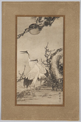 旭日と松竹梅と鶴 / Pine, Bamboo, Plum, and Cranes with the Rising Sun image