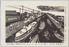 明治の東京「小名木川の通船」 原画山本松谷 世田谷駒沢二郵便局友の会NO.2－5 切り絵 後藤伸行/Tokyo in the Meiji Period: 