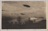  (空中の壮観)バルセバール式鶏鳴帝都上飛行の美観/(Grand Sight in the Sky) Beautiful Sight of a Parseval Type Airship Flying over the Imperial Capital at Dawn image