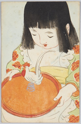 子供と鶏の玩具 / Child With a Chicken Toy image