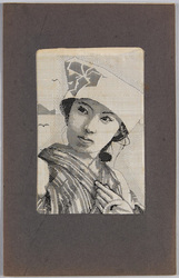 姉さん被り (織物貼付) / Anesankaburi (With Fabric Attached) image