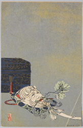 能　翁面 / Noh: Mask of Okina (Old Man) image