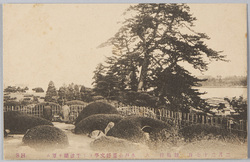 二月二十七日 観梅行　六　水戸公園好文亭ヨリ千波湖ヲ望ム / February 27th, Plum-Blossom Viewing 6, Lake Semba Viewed from the Kōbuntei House at Mito Park image