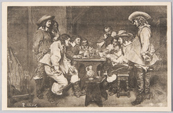 「骨牌　メッソニー筆」 / A Game of Piquet by Messonier image