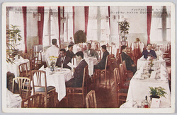 丸の内　東京海上ビルデング附属食堂(中央亭分店　セントラル・レストラン) / Tokyo Kaijo Building, Interior of the Dining Room (Central Restaurant), Marunouchi, Tokyo image