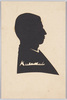 男性横顔シルエット/Man's Profile in Silhouette image