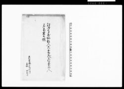 組合高寄場役人大小惣代道御案内人名前書上帳 / Document of Rural Area image