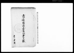 孝道極難者取調書上帳 / Document of System image