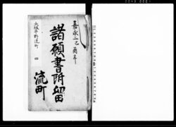 諸願書附留(大坂平野流町 四) / Document of Townspeople image