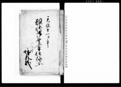 願状御届書仕様写（和州山辺郡小路村につき願書集写） / Document of System image