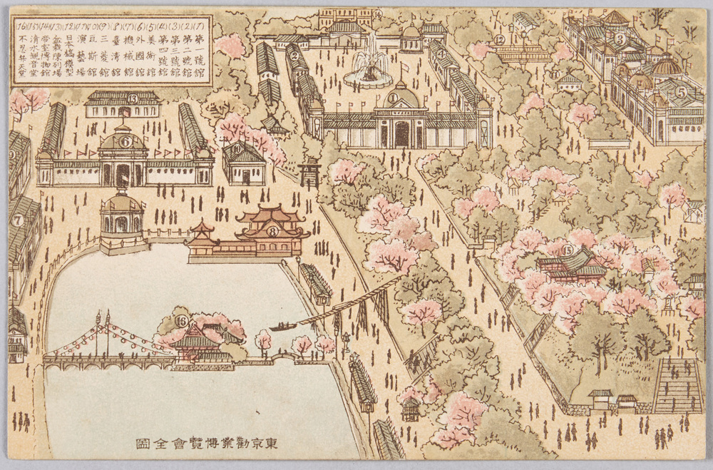 Map of the National Industrial Exhibition in Tokyo | EDO-TOKYO MUSEIUM  Digital Archives